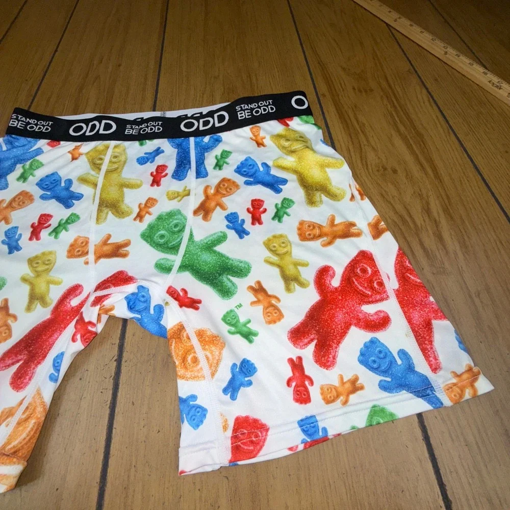 ODD Sour Patch Kids Boxer Briefs Men's XL White Multi Color‎ Candy Graphic